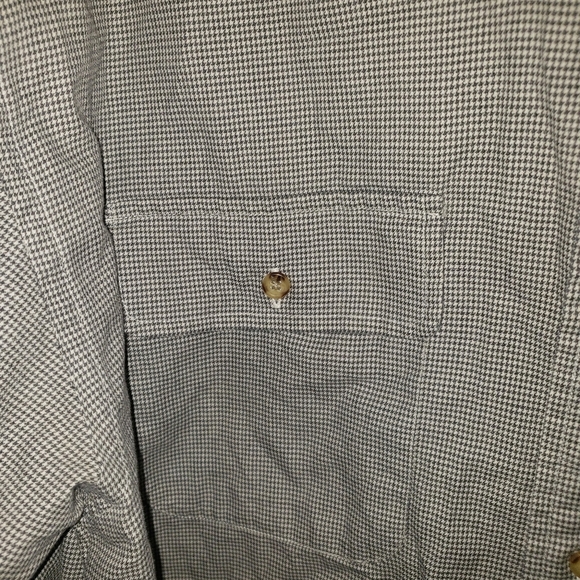 Mens sz L Long sleeve Tommy Hilfiger gray Houndstooth shirt - Picture 4 of 8